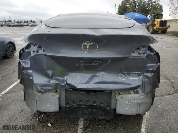 2023 Tesla Model Y Long Range with VIN 7SAYGDEE8PF929538, listed as a Copart auction lot 48779495 with 39,194 mi miles and Salvage Title. Bid and sale history available at carsss.com. Image 6.