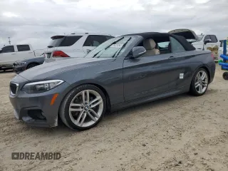 2017 BMW 2 Series 230i with VIN WBA2K9C37HV950557, listed as a Copart auction lot 74425264 with 0 mi miles and Salvage Title. Bid and sale history available at carsss.com. Image 1.