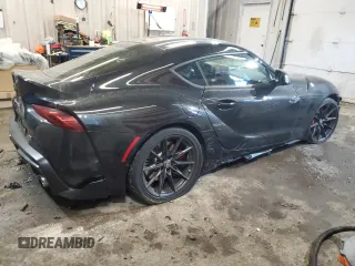 2025 Toyota GR Supra 3.0 with VIN WZ1DB0G0XSW068535, listed as a Copart auction lot 42484175 with 3,740 mi miles and Salvage Title. Bid and sale history available at carsss.com. Image 3.