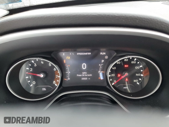 2021 Jeep Compass Altitude with VIN 3C4NJDBB7MT517572, listed as a Copart auction lot 57834785 with 23,523 mi miles and Non repairable. Bid and sale history available at DreamBid. Image 9.