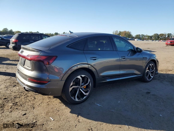 2022 Audi e-tron Sportback S line Premium Plus with VIN WA12AAGE3NB019435, listed as a Copart auction lot 75157504 with 38,343 mi miles and Salvage Title. Bid and sale history available at carsss.com. Image 3.