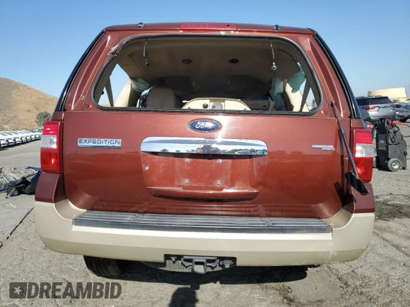 2008 Ford Expedition Eddie Bauer with VIN 1FMFU18588LA49568, listed as a Copart auction lot 61217755 with 126,846 mi miles and Salvage title. Bid and sale history available at DreamBid. Image 6.