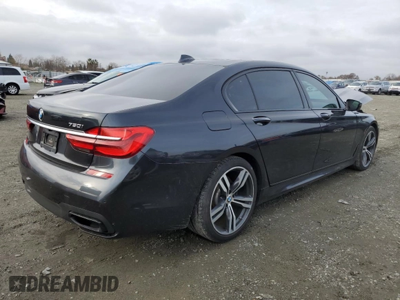2016 BMW 7 Series 750i with VIN WBA7F0C5XGGM20402, listed as a Copart auction lot 86011914 with 90,123 mi miles and Salvage Title. Bid and sale history available at carsss.com. Image 3.