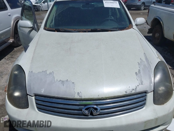 2004 Infiniti G35 w/Leather with VIN JNKCV51F44M717397, listed as a IAAI auction lot 42216675 with Not Provided miles and . Bid and sale history available at DreamBid. Image 6.
