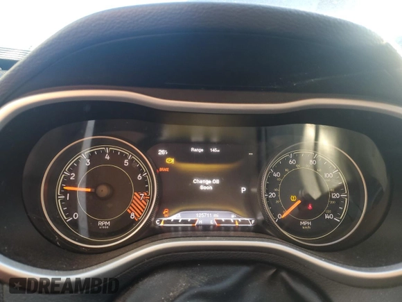 2015 Jeep Cherokee Trailhawk with VIN 1C4PJMBS7FW609741, listed as a Copart auction lot 55991595 with 125,711 mi miles and Clean title. Bid and sale history available at DreamBid. Image 9.