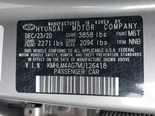 2021 Hyundai Elantra SEL with VIN KMHLM4AG7MU126418, listed as a IAAI auction lot 41678113 with 59,358 mi miles and . Bid and sale history available at carsss.com. Image 9.