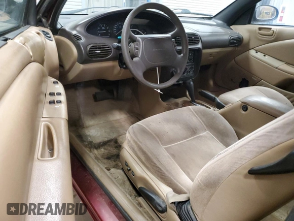 1996 Chrysler Sebring z VIN 3C3EL45X7TT267559, wystawiony jako Copart lot #56020395 z przebiegiem 66 026 mil mil oraz Tytuł czysty. Historia ofert i sprzedaży dostępna na DreamBid. Obrazek 8.