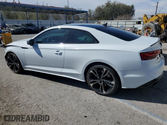 2024 Audi S5 Premium Plus with VIN WAUP4AF56RA011343, listed as a Copart auction lot 48170165 with 13,339 mi miles and Salvage Title. Bid and sale history available at DreamBid. Image 2.