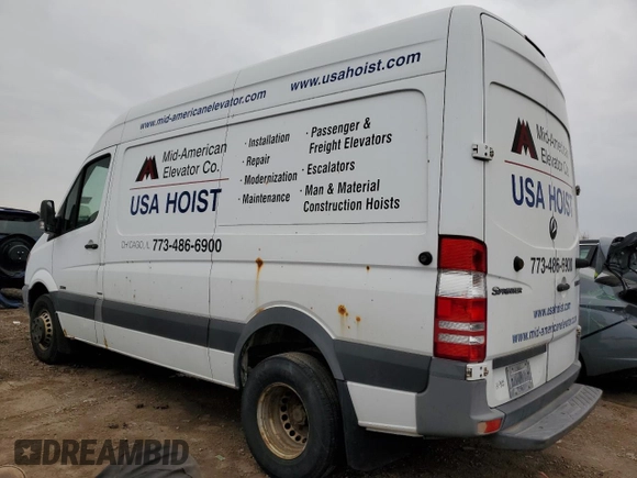 2013 Mercedes-Benz Sprinter with VIN WD3PF3CC4D5742926, listed as a Copart auction lot 53070545 with Not Provided miles and Clean Title. Bid and sale history available at DreamBid. Image 2.