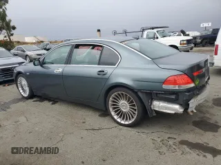2003 BMW 7 Series 745Li with VIN WBAGN63403DR13949, listed as a Copart auction lot 81795894 with 109,828 mi miles and Salvage Title. Bid and sale history available at DreamBid. Image 2.