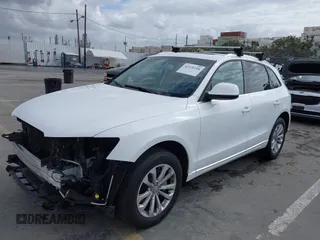 2013 Audi Q5 Premium with VIN WA1CFAFP8DA083693, listed as a IAAI auction lot 42129204 with 120,884 mi miles. Bid and sale history available at carsss.com. Image 2.