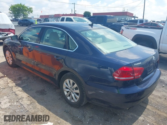 2015 Volkswagen Passat S with VIN 1VWAS7A31FC077982, listed as a IAAI auction lot 42549657 with 64,543 mi miles and . Bid and sale history available at DreamBid. Image 3.