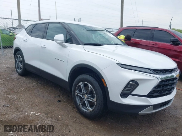 2023 Chevrolet Blazer LT with VIN 3GNKBCR4XPS100305, listed as a IAAI auction lot 42117437 with 44,252 mi miles and . Bid and sale history available at DreamBid. Image 1.
