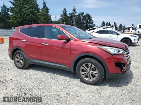 2014 Hyundai Santa Fe with VIN 5XYZT3LB9EG146198, listed as a Copart auction lot 61408505 with 92,499 mi miles and Salvage title. Bid and sale history available at DreamBid. Image 4.