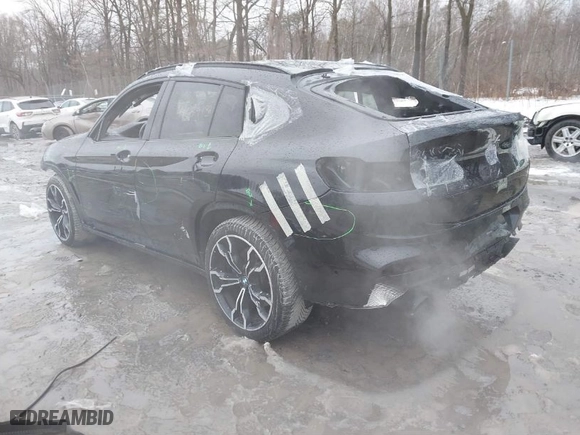 2020 BMW X4 M with VIN 5YMUJ0C01LLU67190, listed as a IAAI auction lot 41669132 with 55,609 mi miles. Bid and sale history available at carsss.com. Image 3.