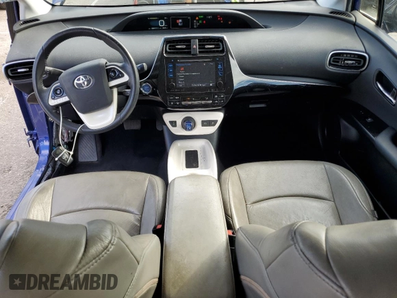 2016 Toyota Prius Four with VIN JTDKARFU1G3507499, listed as a Copart auction lot 52458735 with 86,917 mi miles and Salvage Title. Bid and sale history available at carsss.com. Image 8.