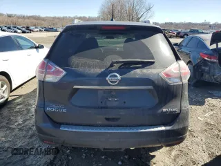 2015 Nissan Rogue SV with VIN KNMAT2MV5FP543728, listed as a Copart auction lot 46854045 with 177,819 mi miles and Salvage Title. Bid and sale history available at carsss.com. Image 6.