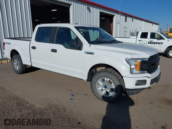 2018 Ford F-150 XL with VIN 1FTFW1E5XJFE79125, listed as a IAAI auction lot 42043296 with 165,003 mi miles. Bid and sale history available at carsss.com. Image 1.