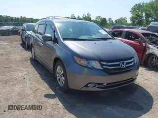2014 Honda Odyssey EX-L with VIN 5FNRL5H63EB101868, listed as a IAAI auction lot 42581340 with 167,731 mi miles and . Bid and sale history available at DreamBid. Image 1.