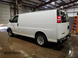 2013 Chevrolet Express Cargo Van with VIN 1GCSGAFX0D1163942, listed as a Copart auction lot 89159175 with 224,307 mi miles and Clean Title. Bid and sale history available at carsss.com. Image 2.