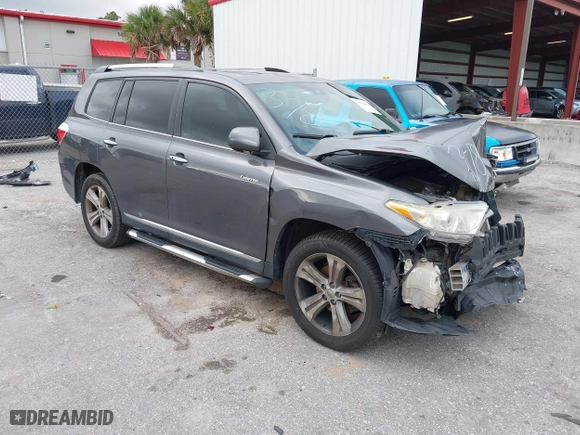 2012 Toyota Highlander Limited with VIN 5TDYK3EH5CS065327, listed as a IAAI auction lot 41624847 with 187,059 mi miles. Bid and sale history available at carsss.com. Image 1.