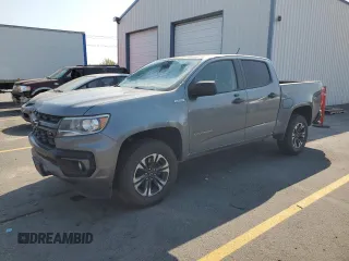 2021 Chevrolet Colorado 4WD Z71 with VIN 1GCPTDE17M1138052, listed as a Copart auction lot 65120455 with 48,758 mi miles and Salvage title. Bid and sale history available at DreamBid. Image 1.