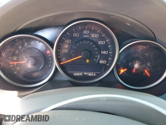 2009 Acura RL Tech Pkg with VIN JH4KB26659C002380, listed as a Copart auction lot 45475645 with 222,875 mi miles and Salvage Title. Bid and sale history available at carsss.com. Image 9.