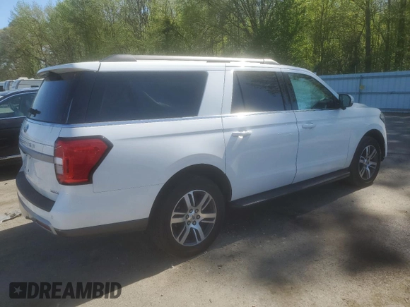 2024 Ford Expedition Max XLT with VIN 1FMJK1J89REA75543, listed as a Copart auction lot 54784445 with Not provided miles and Salvage title. Bid and sale history available at DreamBid. Image 3.