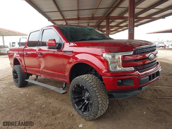 2018 Ford F-150 XL with VIN 1FTEW1EP0JKE27247, listed as a IAAI auction lot 41916470 with 1 mi miles. Bid and sale history available at carsss.com. Image 1.