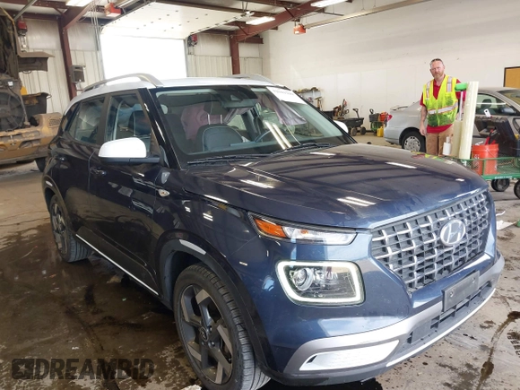 2020 Hyundai Venue SEL with VIN KMHRC8A3XLU029083, listed as a IAAI auction lot 42041949 with 75,078 mi miles. Bid and sale history available at carsss.com. Image 1.