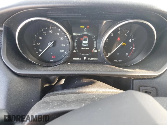 2016 Land Rover Range Rover Sport HSE with VIN SALWR2VFXGA634583, listed as a Copart auction lot 49899235 with 118,534 mi miles and Clean Title. Bid and sale history available at DreamBid. Image 9.