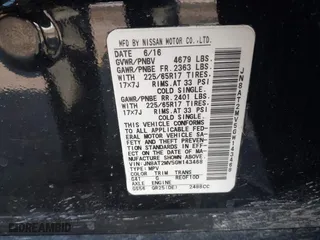 2016 Nissan Rogue S with VIN JN8AT2MV5GW143468, listed as a IAAI auction lot 41931113 with 132,497 mi miles. Bid and sale history available at carsss.com. Image 9.