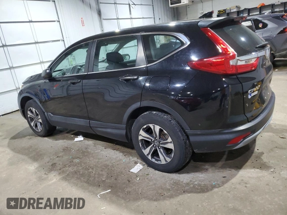 2017 Honda CR-V LX with VIN 2HKRW6H38HH214935, listed as a Copart auction lot 46219595 with 38,744 mi miles and Salvage Title. Bid and sale history available at carsss.com. Image 2.