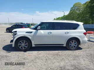 2012 Infiniti QX56 8-passenger with VIN JN8AZ2ND5C9716530, listed as a IAAI auction lot 42031101 with 153,432 mi miles and . Bid and sale history available at DreamBid. Image 15.