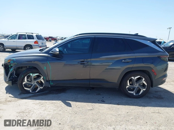 2023 Hyundai Tucson Limited with VIN 5NMJE3AE7PH202376, listed as a IAAI auction lot 42302364 with 55,696 mi miles and . Bid and sale history available at DreamBid. Image 14.