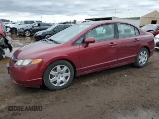 2008 Honda Civic LX with VIN 1HGFA16548L040464, listed as a Copart auction lot 59605445 with 156,079 mi miles and Clean title. Bid and sale history available at DreamBid. Image 1.