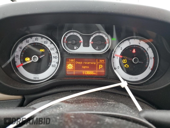 2014 FIAT 500L Lounge with VIN ZFBCFACH0EZ029698, listed as a Copart auction lot 44010995 with 113,555 mi miles and Salvage Title. Bid and sale history available at DreamBid. Image 9.