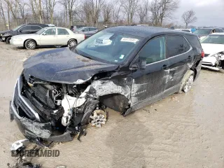 2021 Chevrolet Equinox LT with VIN 2GNAXTEV7M6125264, listed as a Copart auction lot 46973595 with Not Provided miles and Salvage Title. Bid and sale history available at DreamBid. Image 1.