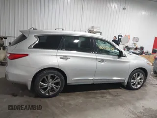 2013 Infiniti JX35 with VIN 5N1AL0MMXDC344217, listed as a IAAI auction lot 41608279 with 106,015 mi miles and . Bid and sale history available at DreamBid. Image 13.