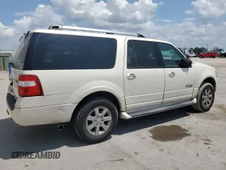 2007 Ford Expedition EL Limited with VIN 1FMFK19507LA74774, listed as a Copart auction lot 53813094 with 182,161 mi miles and Salvage Title. Bid and sale history available at carsss.com. Image 3.