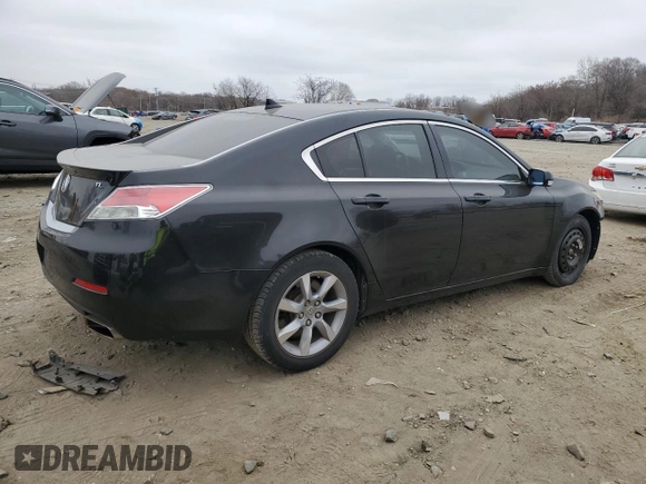 2012 Acura TL Tech Auto with VIN 19UUA8F5XCA034429, listed as a Copart auction lot 48895175 with 203,506 mi miles and Salvage Title. Bid and sale history available at carsss.com. Image 3.