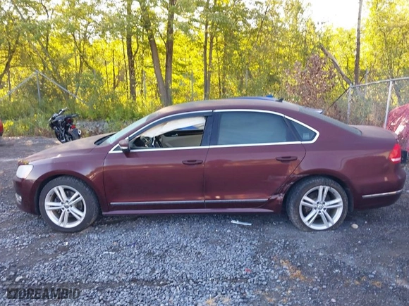2013 Volkswagen Passat TDI SEL Premium with VIN 1VWCN7A33DC031549, listed as a IAAI auction lot 40313029 with 104,184 mi miles. Bid and sale history available at carsss.com. Image 14.
