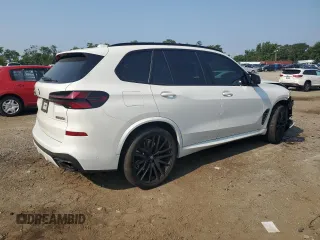 2024 BMW X5 M60i with VIN 5UX33EU04R9U00310, listed as a Copart auction lot 65352824 with 16,088 mi miles and Salvage Title. Bid and sale history available at carsss.com. Image 3.