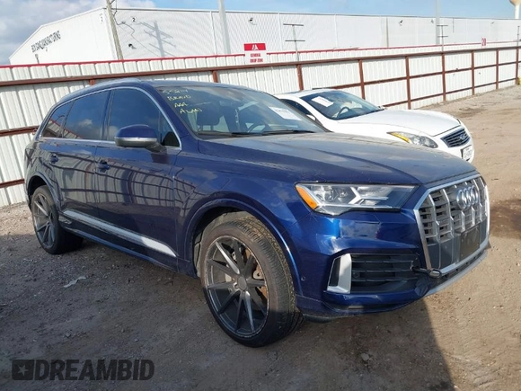 2021 Audi Q7 Premium Plus with VIN WA1LXAF72MD017846, listed as a IAAI auction lot 41475952 with 62,193 mi miles and . Bid and sale history available at DreamBid. Image 1.