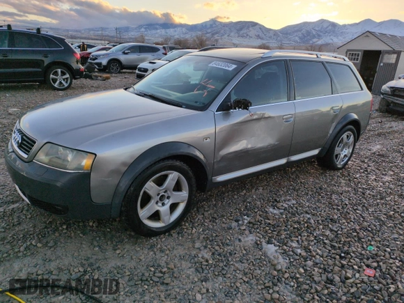2004 Audi allroad A6 V8 z VIN WA1YD64B54N037957, wystawiony jako Copart lot #84632064 z przebiegiem 194 815 mil mil oraz Szkoda całkowita • Salvage title. Historia ofert i sprzedaży dostępna na DreamBid. Obrazek 1.