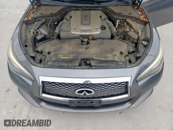 2015 Infiniti Q50 Sport with VIN JN1BV7AP1FM331043, listed as a Copart auction lot 60319895 with 150,645 mi miles and Salvage title. Bid and sale history available at DreamBid. Image 11.