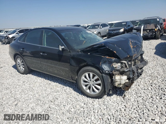 2007 Hyundai Azera SE with VIN KMHFC46F07A244428, listed as a Copart auction lot 80260304 with Not provided miles and Salvage title. Bid and sale history available at DreamBid. Image 4.