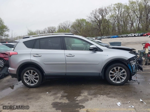 2017 Toyota RAV4 Hybrid Limited with VIN JTMDJREV5HD140010, listed as a IAAI auction lot 41925106 with 97,835 mi miles. Bid and sale history available at carsss.com. Image 14.