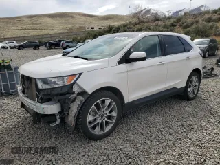 2017 Ford Edge Titanium with VIN 2FMPK4K97HBC21029, listed as a Copart auction lot 52618115 with 111,016 mi miles and Salvage Title. Bid and sale history available at carsss.com. Image 1.