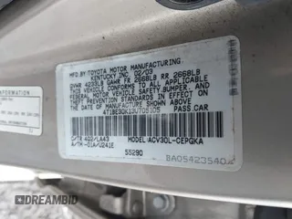 2003 Toyota Camry LE with VIN 4T1BE30K13U705105, listed as a IAAI auction lot 41696395 with 191,389 mi miles and . Bid and sale history available at DreamBid. Image 9.